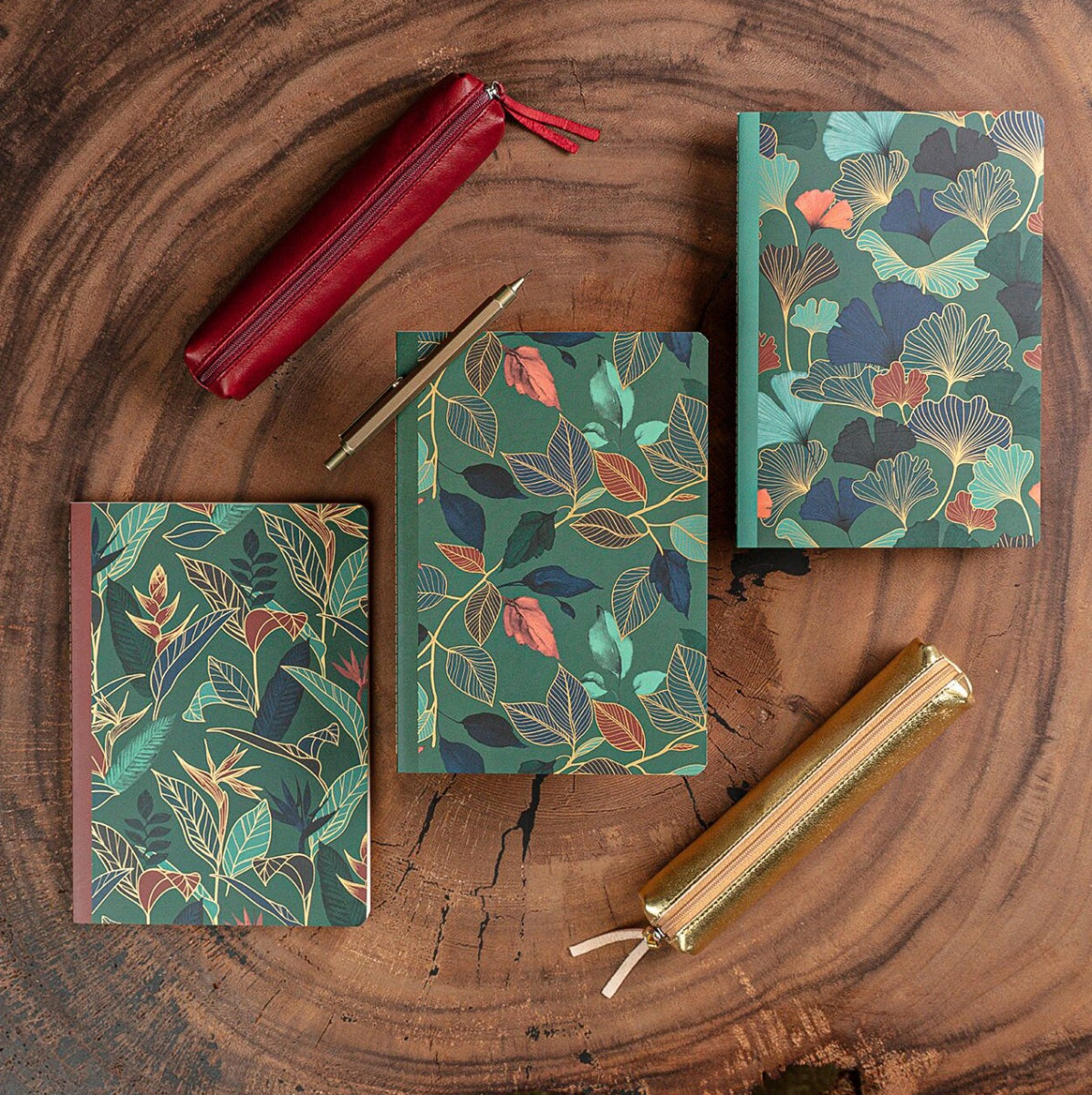 Clairefontaine Gaïa Blue Notebooks - Set of 3