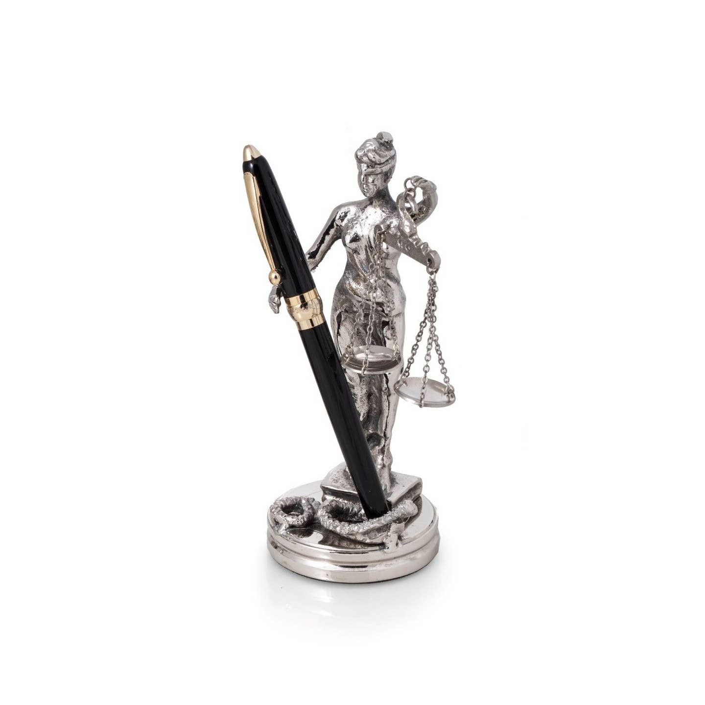 Lady Justice Pen Holder