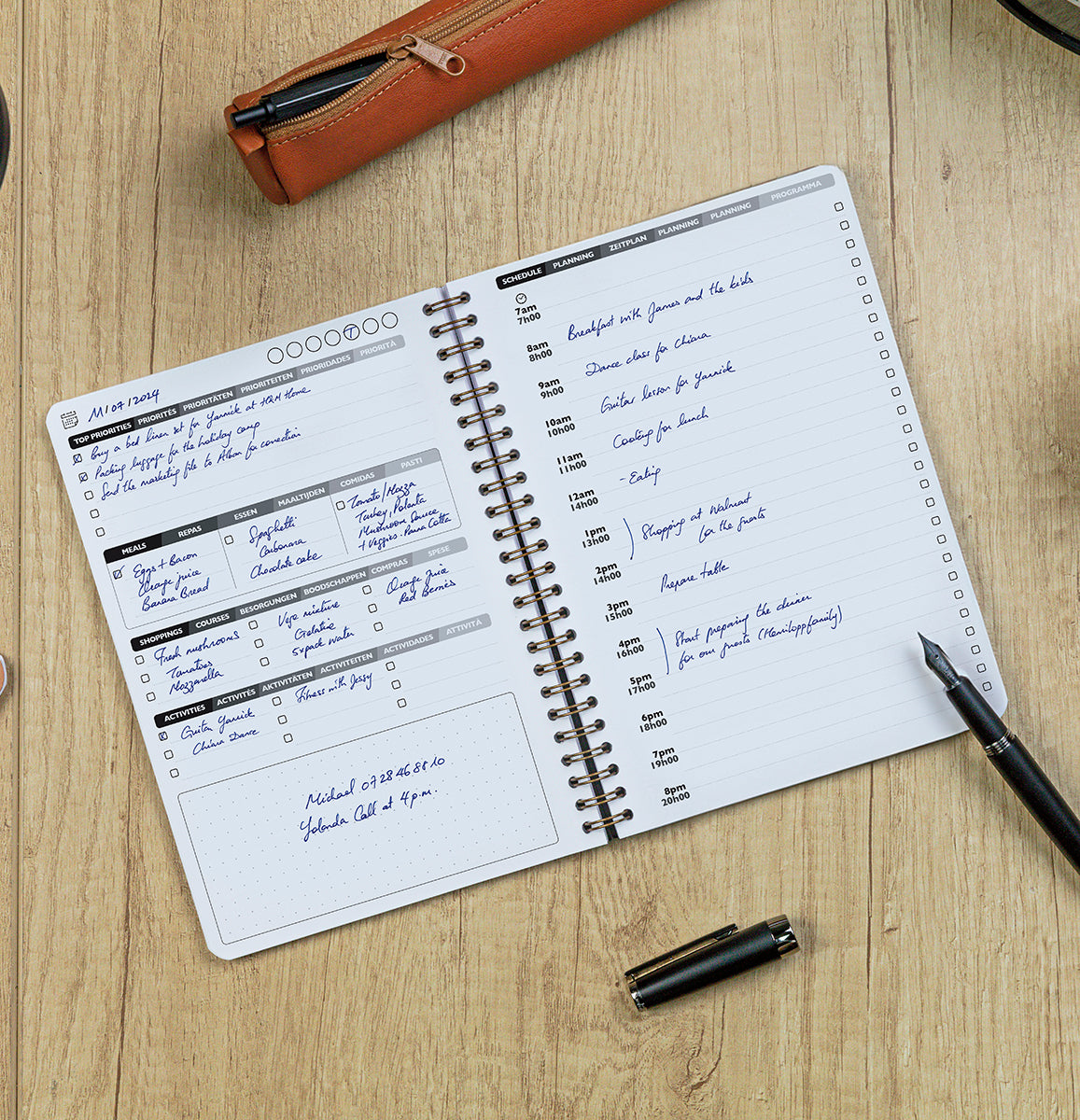 Nomadic My.daily.Planner - ROSE undated