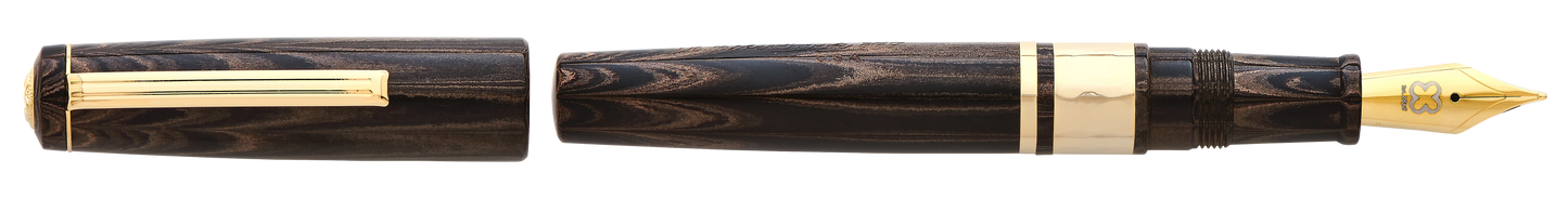 Esterbrook Model J Antique Rose Ebonite - Gold Trim, Fine Nib