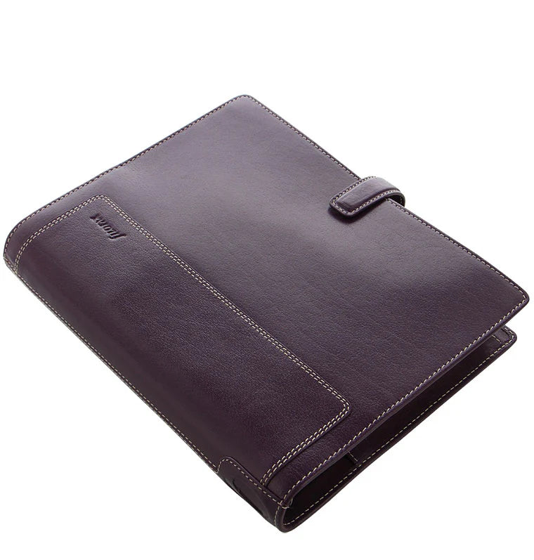 A5 Filofax Holborn Purple Leather Organizer
