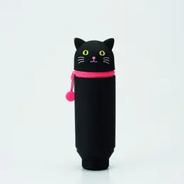 PuniLabo Black Cat Stand Up Pencil Case