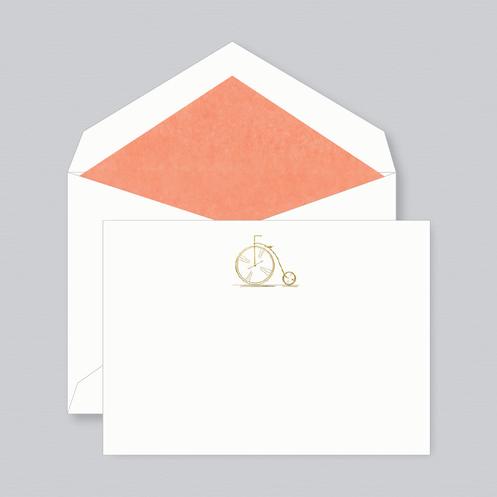 Engraved Penny Farthing Card