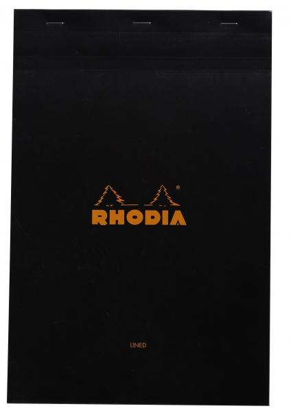 Rhodia Lined Pads (Black Cover)