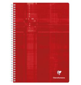 #681652 Clairefontaine Classic Notebooks, Wirebound, 8 1/4 x 11 3/4 (A4), RED, Lined 96 Sheets