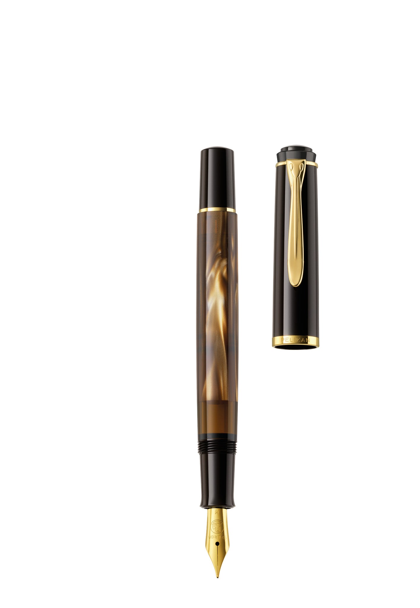 Classic PELIKAN M200 Brown Marbled Fountain Pen