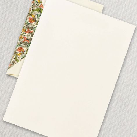 Red Florentine Half Sheet  20 sheets / 20 lined envelopes BY CRANE