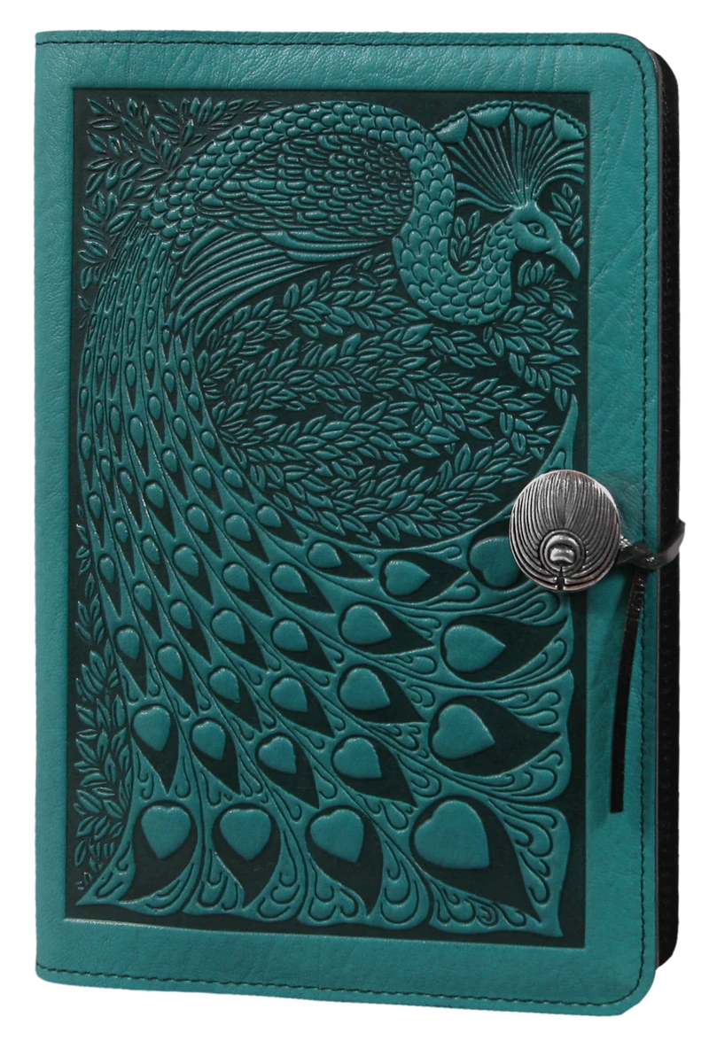 Oberon Original Journal Peacock in Teal (6x9inches)