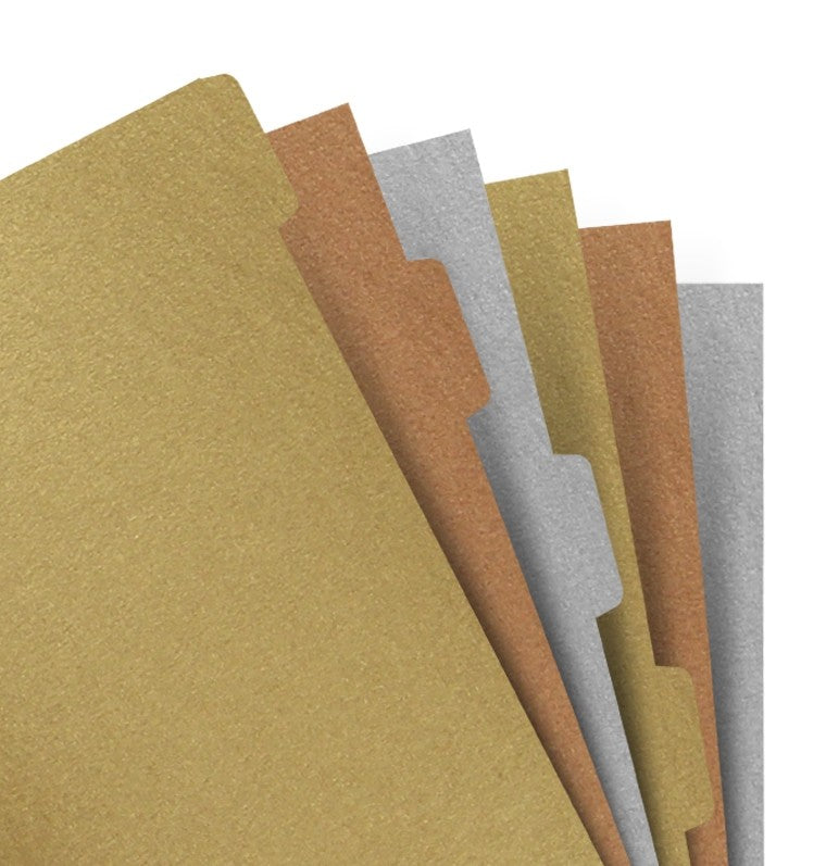 A5 FILOFAX INDEX (6 TABS) For Organizers or Clip Books