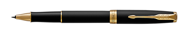 Parker Sonnet Black MATTE Gold Tone, Rollerball