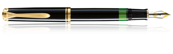 Pelikan Black M600 Fountain Pen 14k Fine Nib