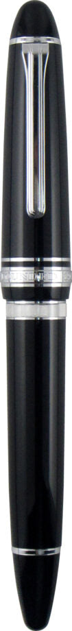 *Sailor 1911L Realo  Black with Silver Trim MEDIUM (Piston )Fill