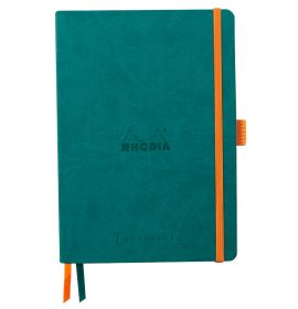 #1178/06 Rhodia SOFTCOVER Goalbook, A5, Dot, 120 Sheets, PEACOCK