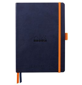 #1178/08 Rhodia SOFTCOVER Goalbook, A5, Dot, 120 Sheets, MIDNIGHT