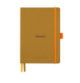 #1178/11C Rhodia SOFTCOVER Goalbook, A5, Dot, 120 Sheets, GOLD with WHITE PAPER