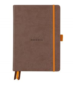#1187/73 Rhodia Hardcover Goalbook, A5, Dot, 120 Sheets, CHOCOLATE