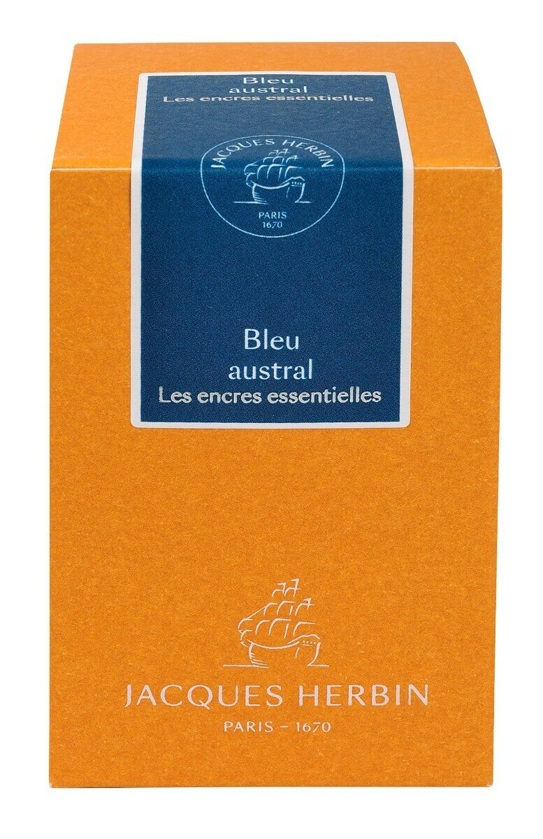 #13116JT - Herbin - Jacques Herbin "Essential" Bottled Inks - 50 ml - Bleu Austral
