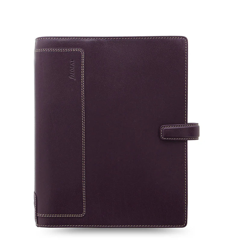 A5 Filofax Holborn Purple Leather Organizer