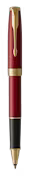 Parker Sonnet RED  Lacquer Gold Tone Rollerball Pen