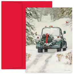 Classic Holiday Car  Boxed Holiday Cards