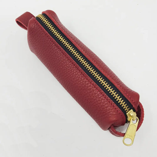 Zippered Pouch Italian Genuine Leather