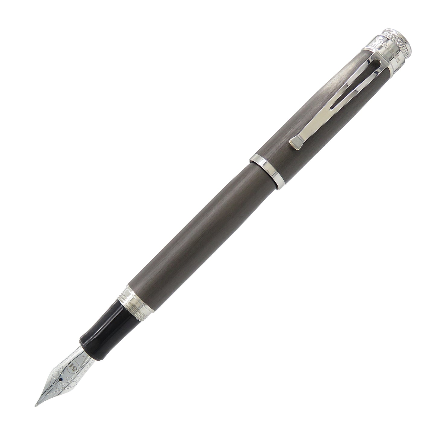 Black Nickel Platinum Fountain Pen, Retro 51