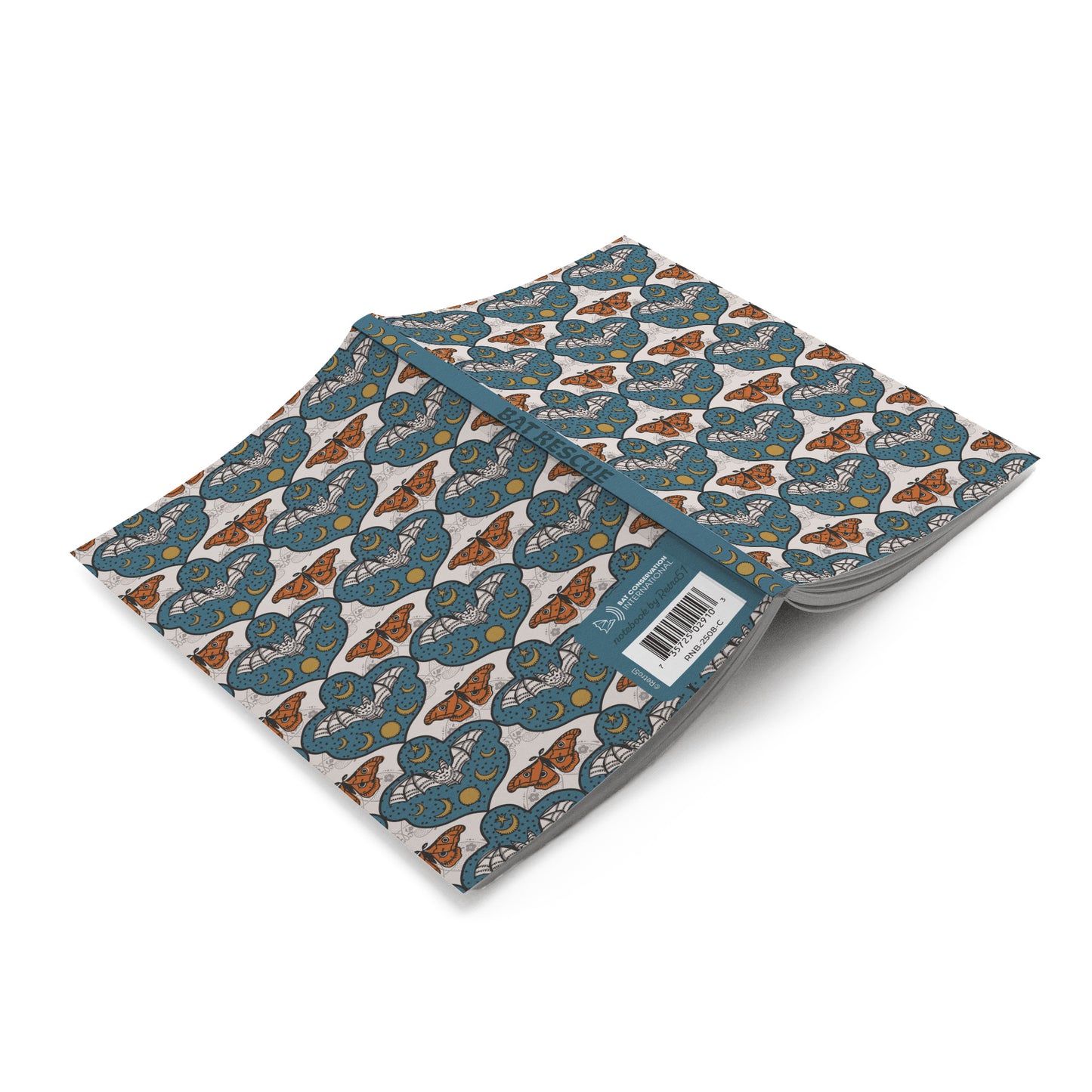 BAT RESCUE -  CLASSIC NOTEBOOK with DOT GRID PAGES