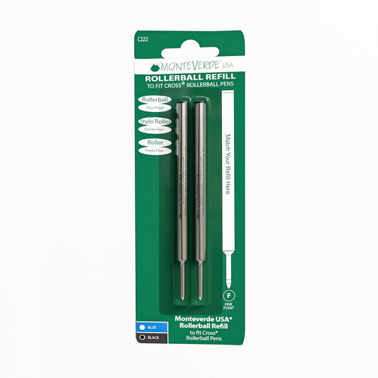 Monteverde Refill for Cross Rollerball (2pack) Black Fine