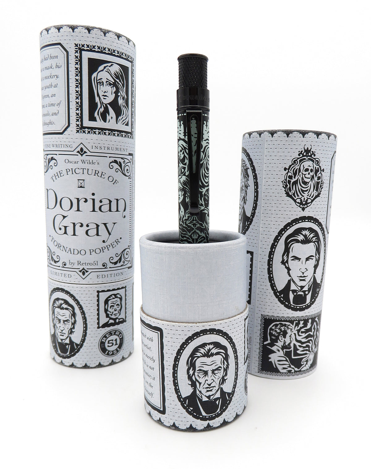 Retro51 Tornado™ Popper Dorian Gray Rollerball Pen
