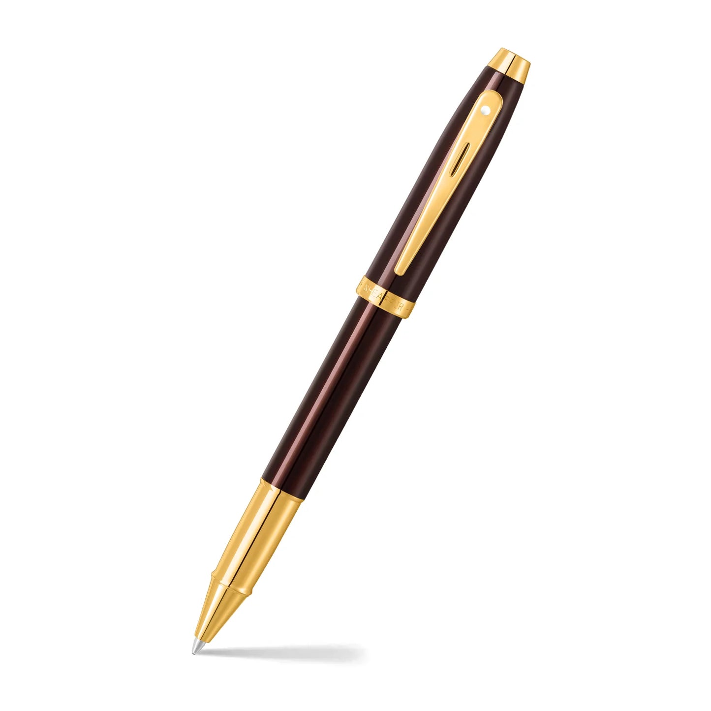 Sheaffer 100 GLOSSY Coffee Brown with PVD Gold Trim