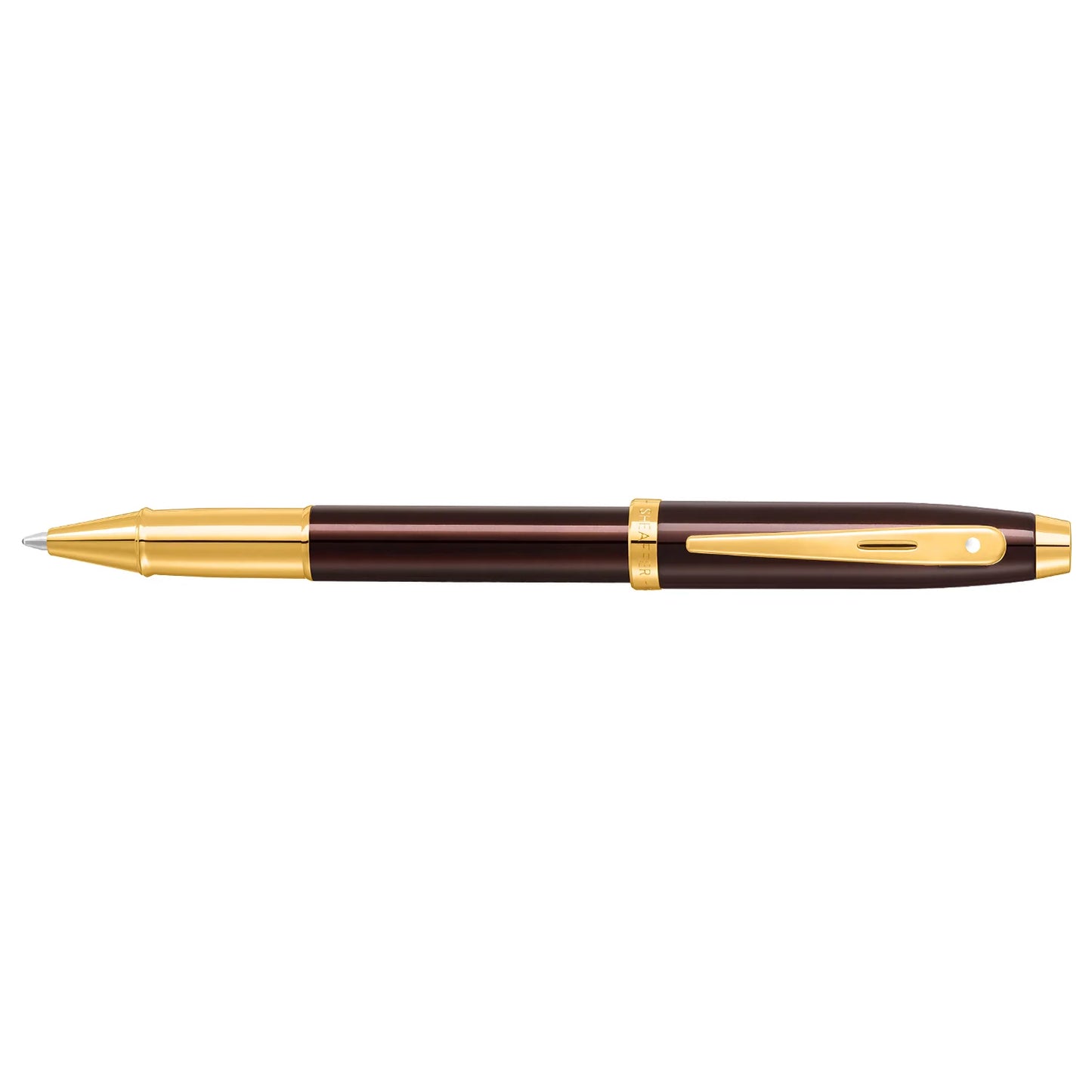 Sheaffer 100 GLOSSY Coffee Brown with PVD Gold Trim