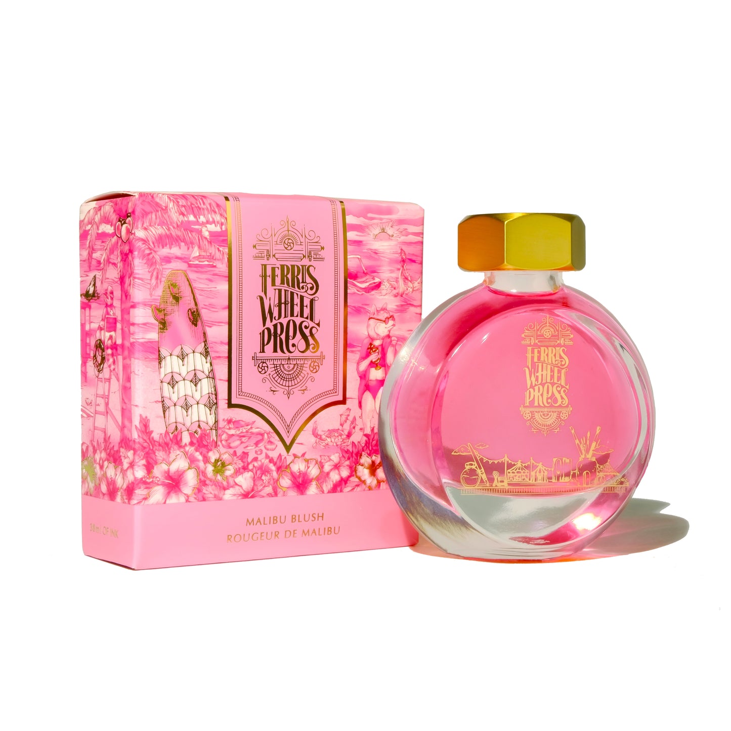 Malibu Blush 38ml Ferris Wheel Press Bottled Ink