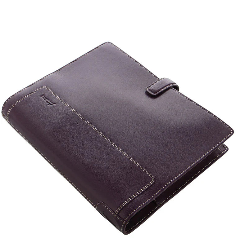 Filofax A5 Holborn Purple Leather Organizer