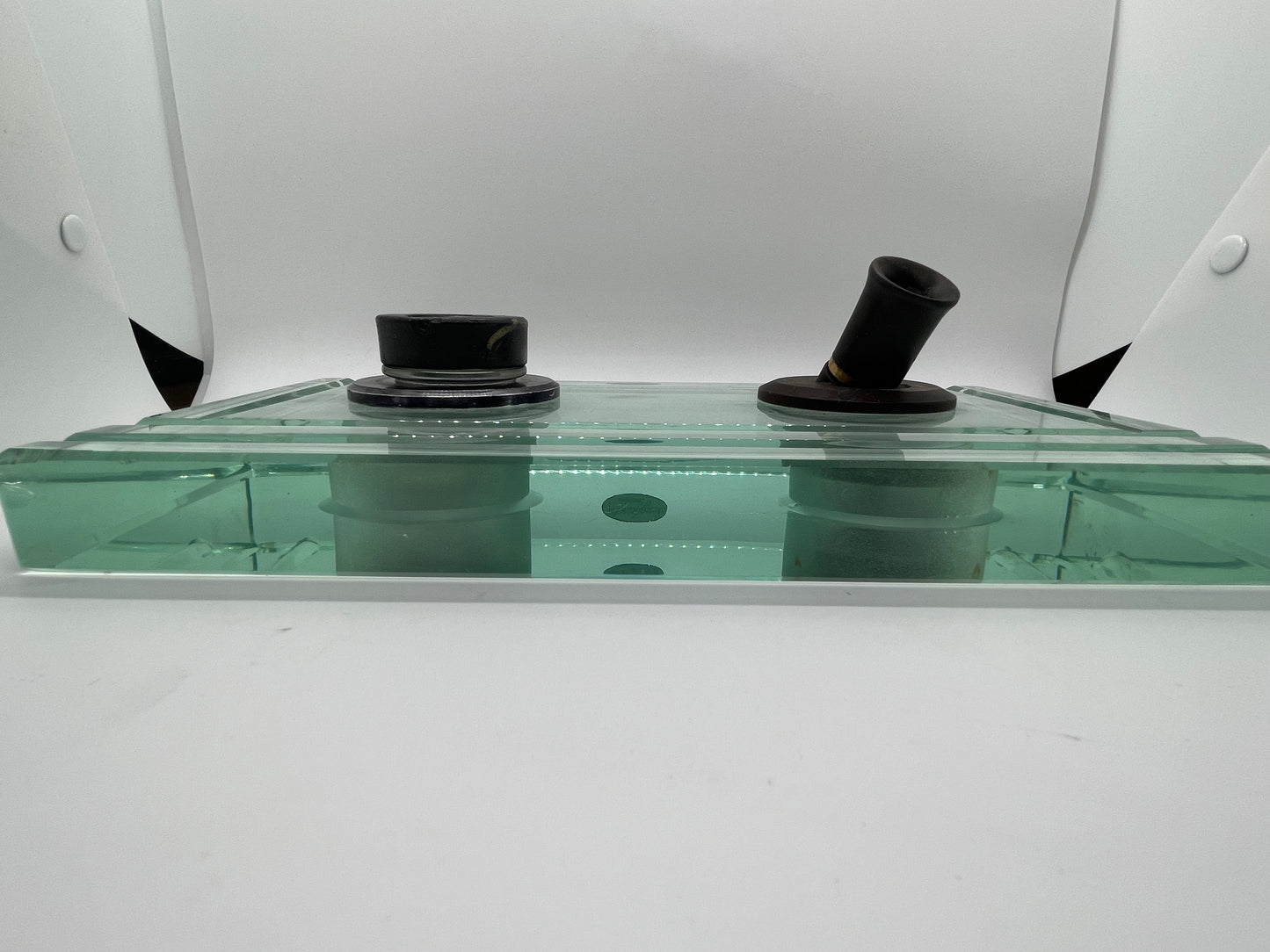 Vintage 2 pen Tray and 1 Ink Wells, 1 Pen stand