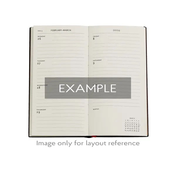 2026 Paperblanks Slim MORRIS PINK HONEYSUCKLE