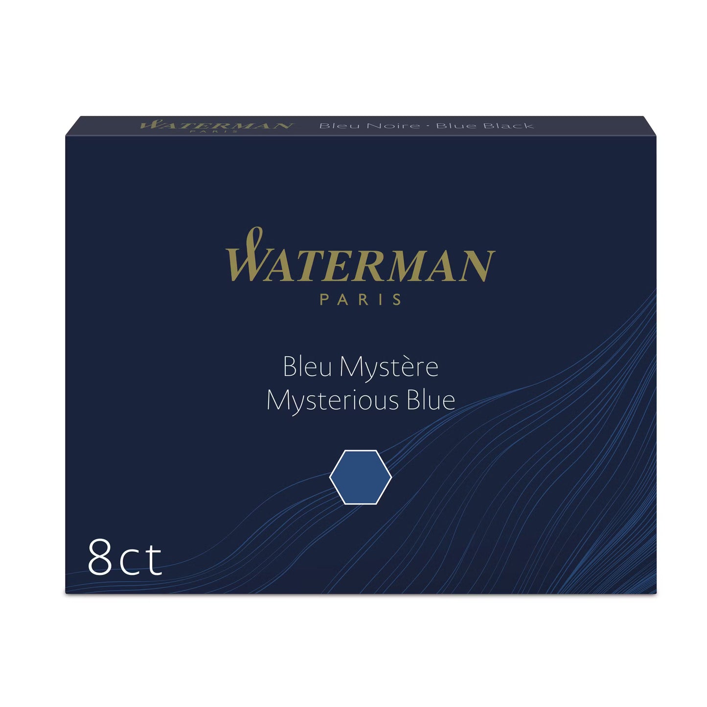 Waterman Fountain Pen Ink Cartridges Refill (8 count)