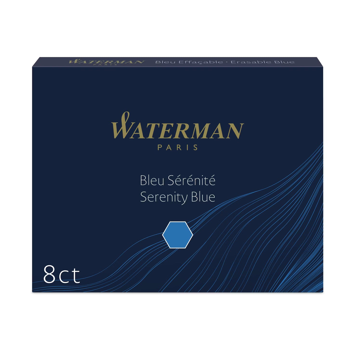 Waterman Fountain Pen Ink Cartridges Refill (8 count)