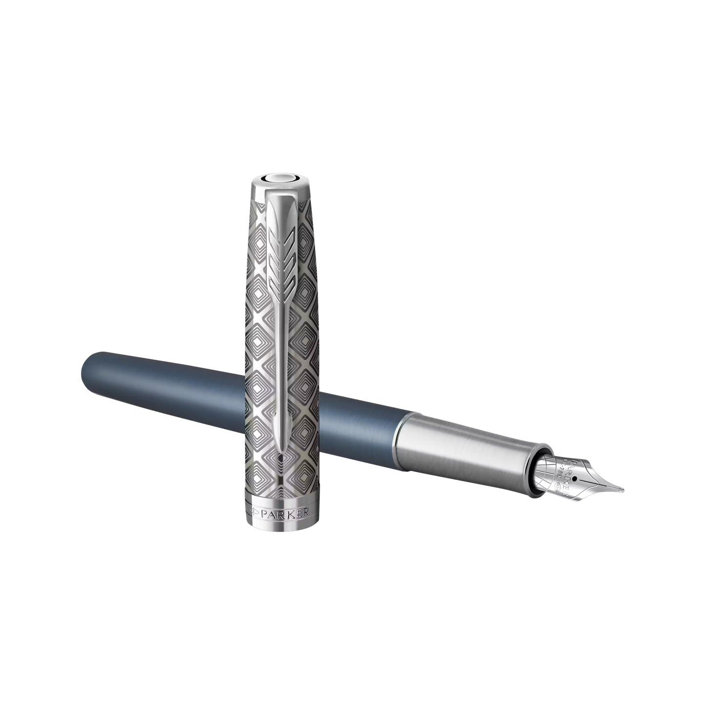 *PARKER SONNET METAL BLUE  18k nib