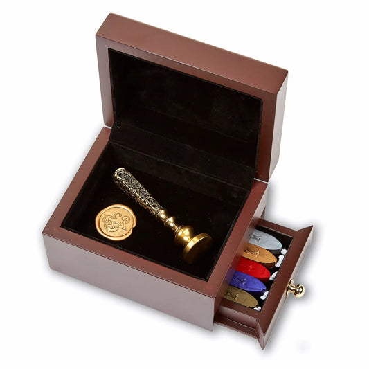 Wood Travel Box for Wax Seal Accessories (FM)