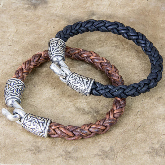 Braided Leather Bracelet by Oberon