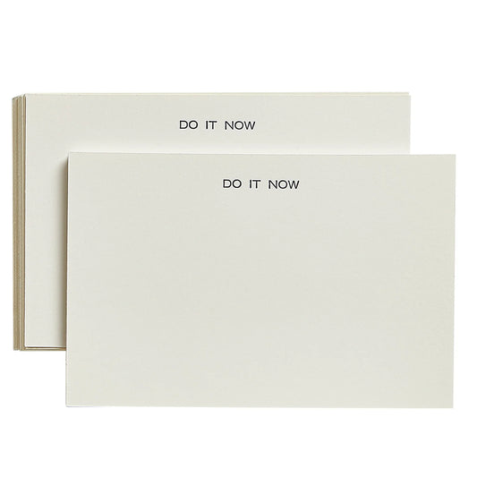 Do it NOW Letter Press Card