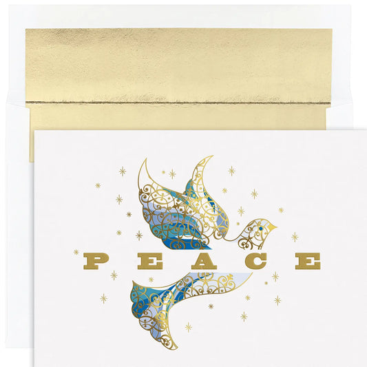 Elegant Dove Boxed Holiday Cards