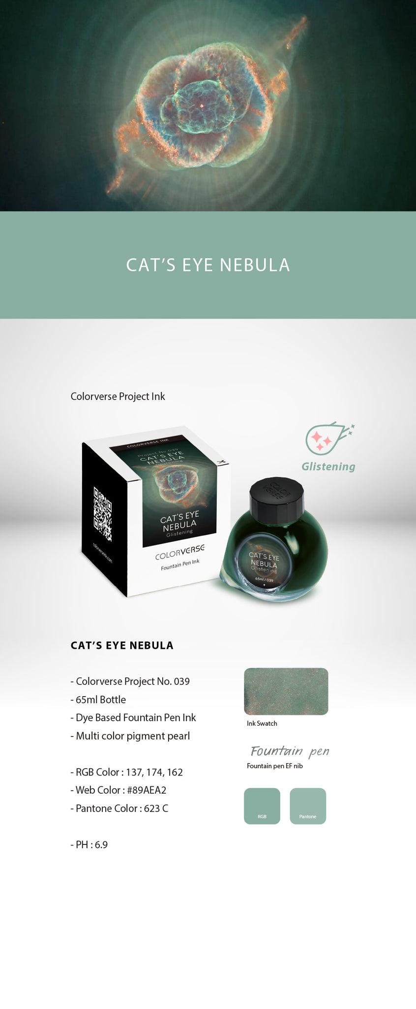 Cat's Eye Nebula by Colorverse Project 6