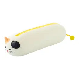 PuniLabo Lying Down Zipper Pouch, Calico Cat