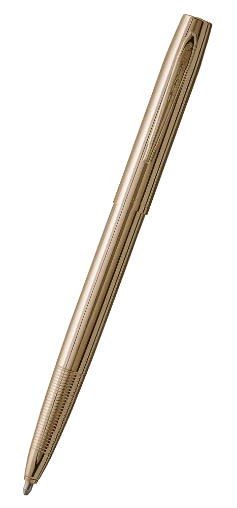 *M4G Lacquered Brass CAP 0 MATIC Retractable by Fisher Pens