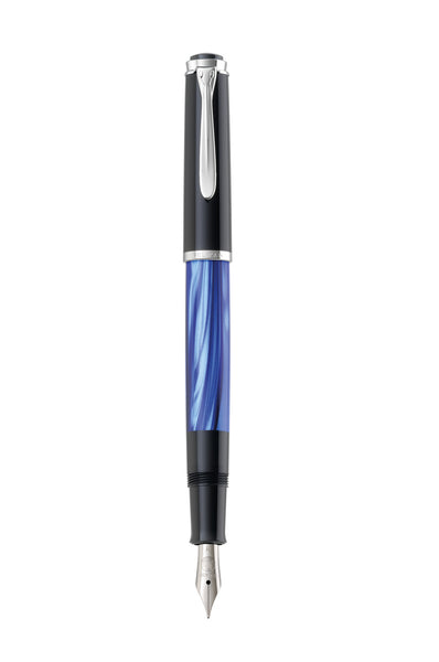Classic M205 Blue Marbled Fountain Pen Extra Fine Nib