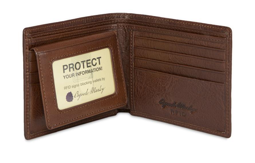 Osgoode Marley RFID ID Passcase Wallet, Black Veg Tan