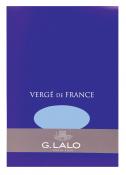 G. LALO Straight Edge Vergé de France Tablet - Small 5 ¾ x 8 ¼ Blue 50 sheets