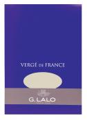 G. LALO Straight Edge Vergé de France Tablet - Small 5 ¾ x 8 ¼ Ivory 50 sheets