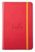 #118633 Rhodia Rhodiarama Webnotebooks 3 1/2 x 5 1/2 Blank 96 Sheets Poppy